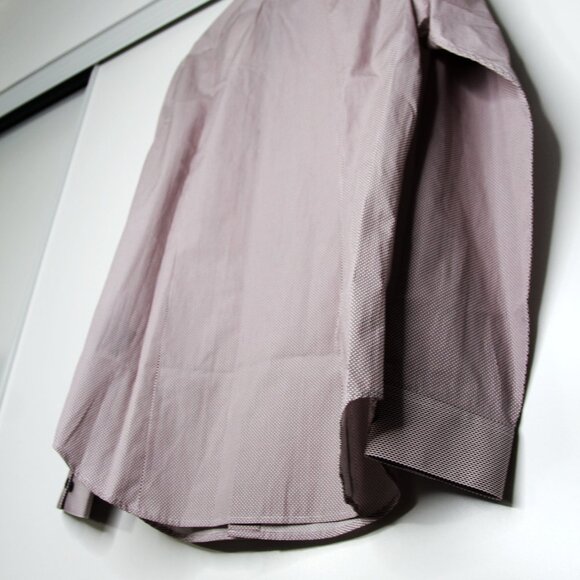 BNWT AW20 THEORY SYLVAIN DK PIMENTO DOUBLE GEOPRINT SHIRT S - Picture 7 of 10